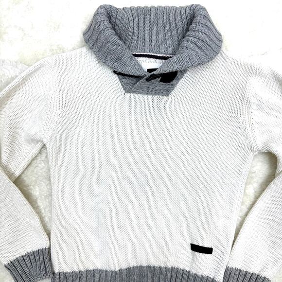 Shawl Neck Boys Cotton Sweater with Toggle Button NWT Sze 6 - Picture 3 of 11
